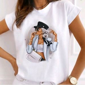 Brand New Urban Girl Fashionista Graphic Design Tee